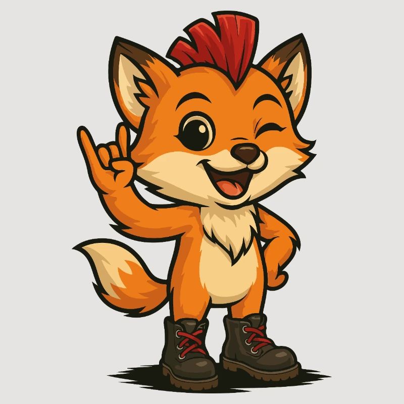 Fuchs mit Punk-Power