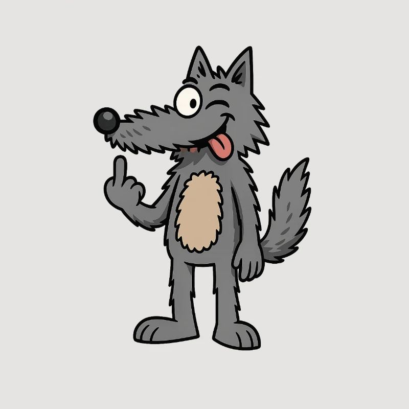 Waldemar Wolf Lustiger Comic-Wolf