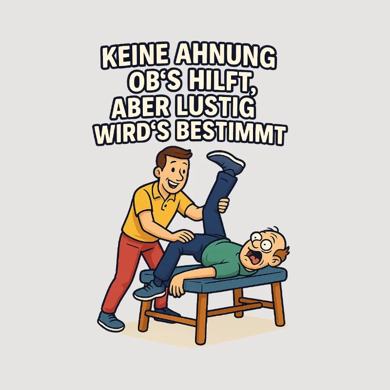 Physio saying: No idea if it helps funny