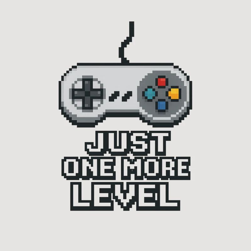 Pixel Neon Game Controller Design