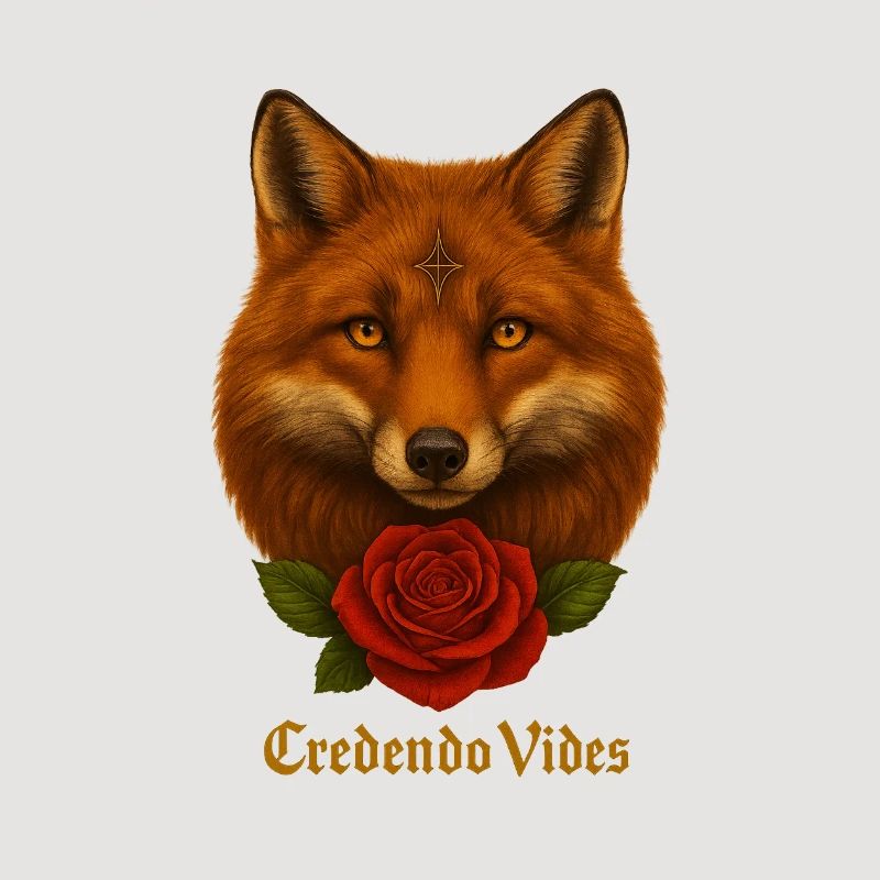 Fuchs mit Rose - Credendo Vides