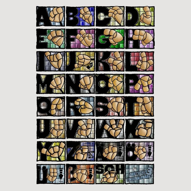 German Finger Alphabet 3 /