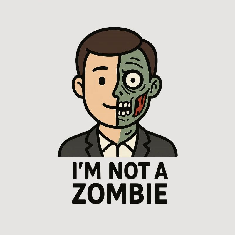 Half Human Half Zombie