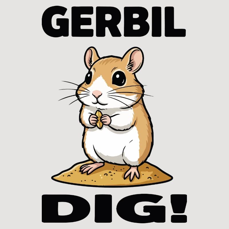 Gerbille Dig Gerbil Rongeur Grain Sable