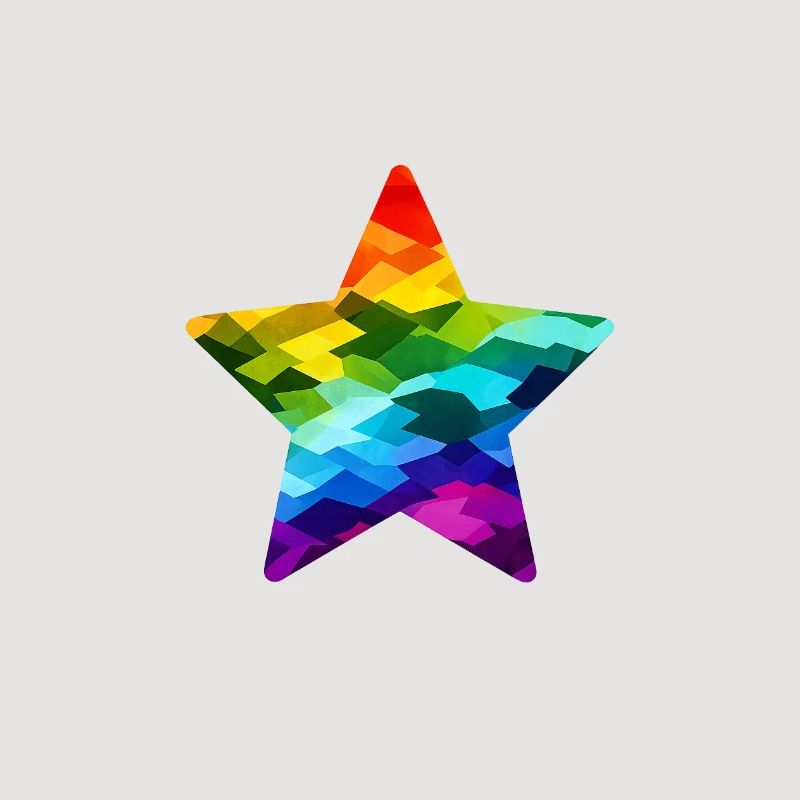 Regenbogen-Mosaikstern