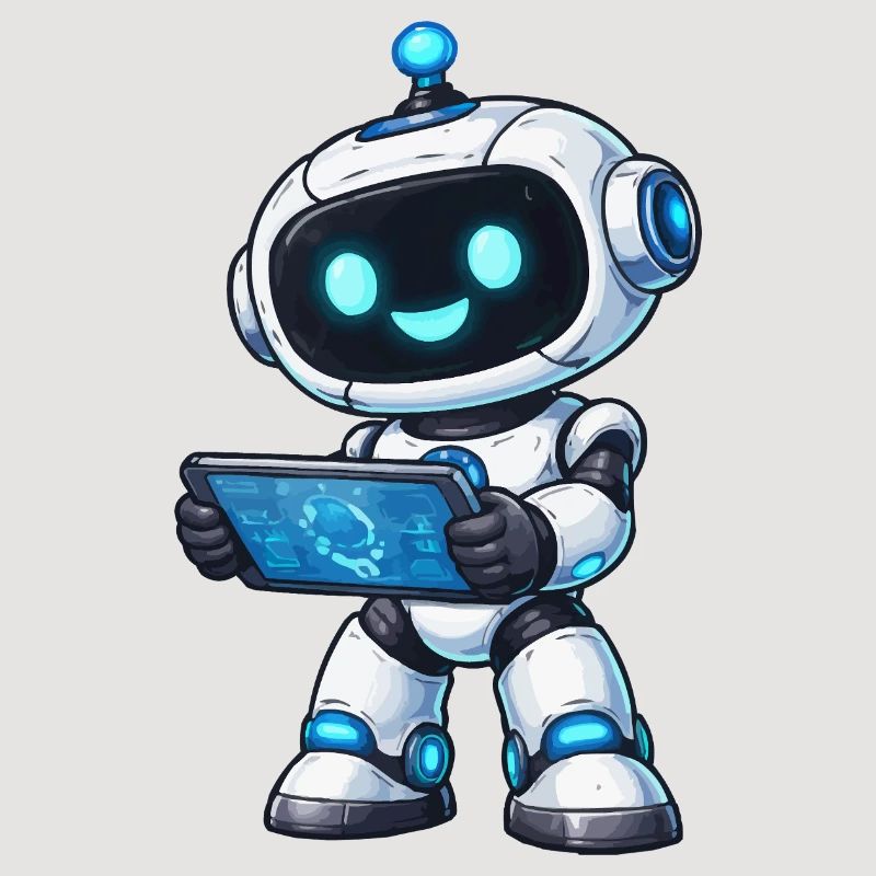 Petit robot avec tablette