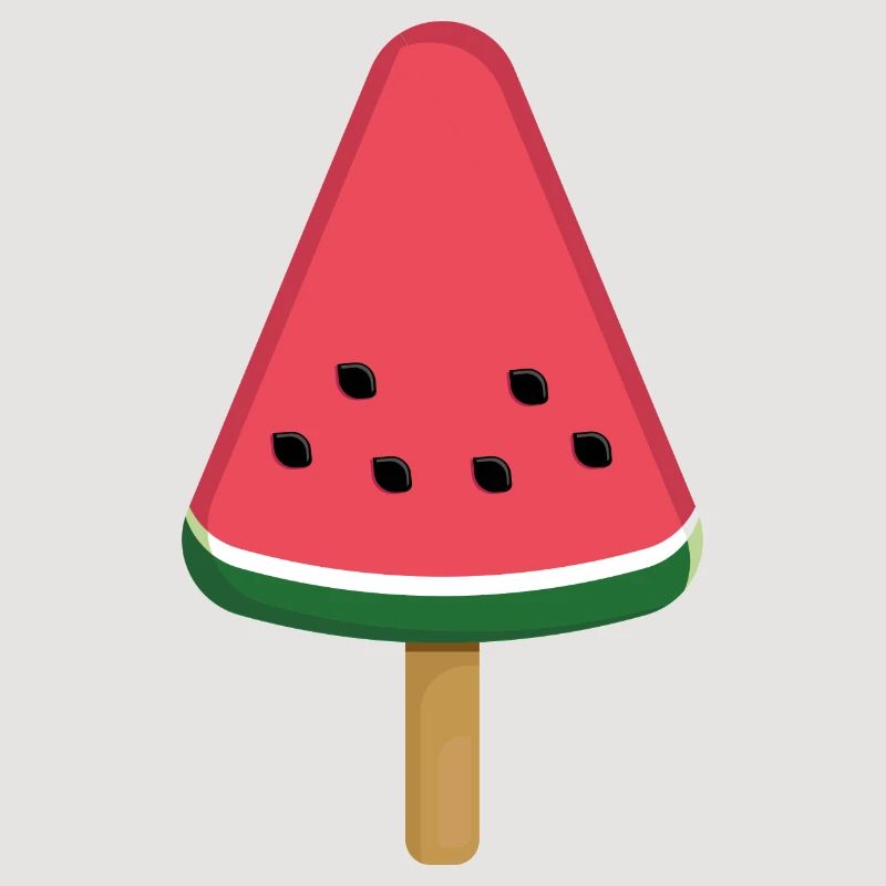 Tranche de popsicle à la pastèque