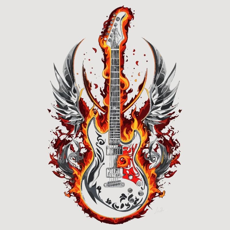 Fire Winged Guitar