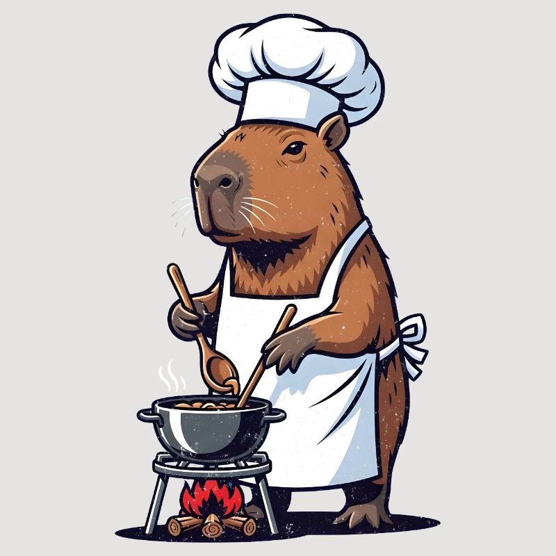 Chef Capybara Chef at the Pot