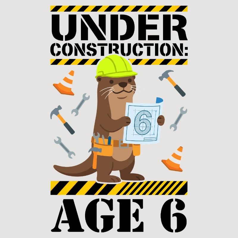 Under Construction 6th Birthday Otter