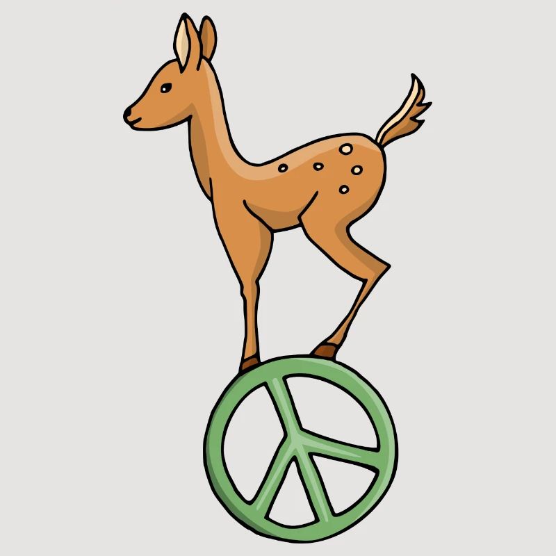 Peace Symbol Rehkitz