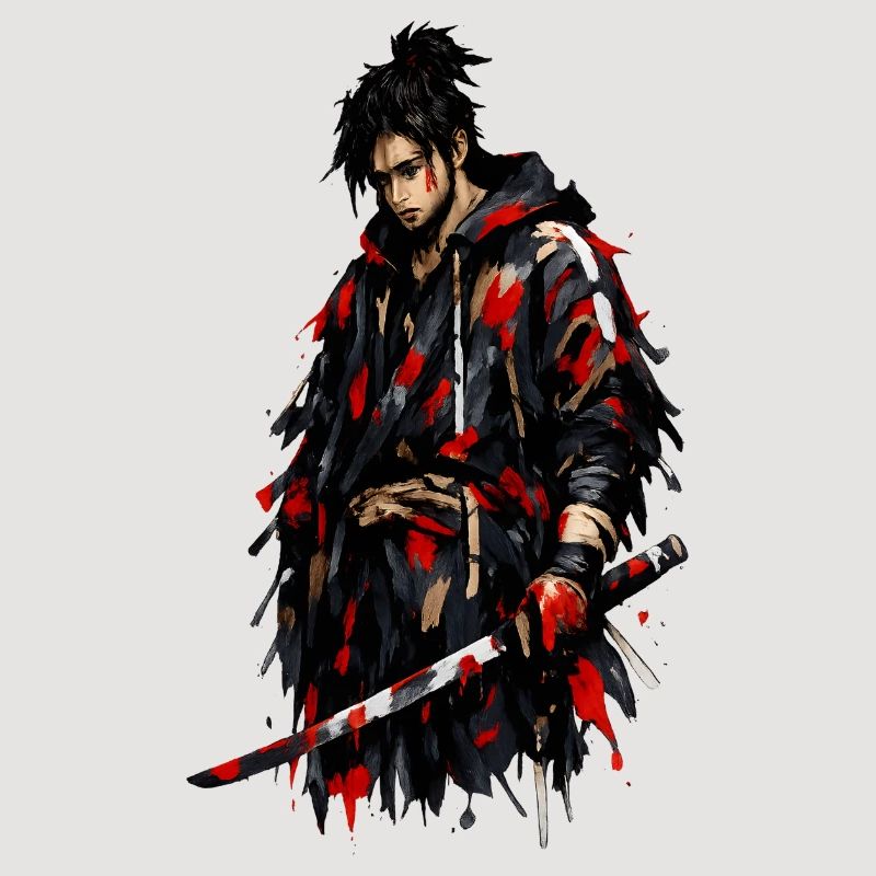 Roter Schatten Samurai