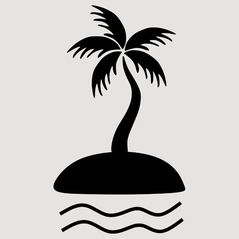 Palm Tree Black
