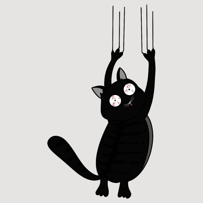 Panic Cat (version noire)