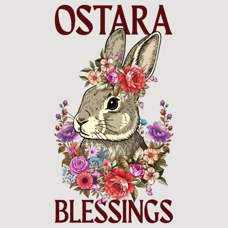 Bénédictions d’Ostara Joyeuses fleurs de lapin de Pâques