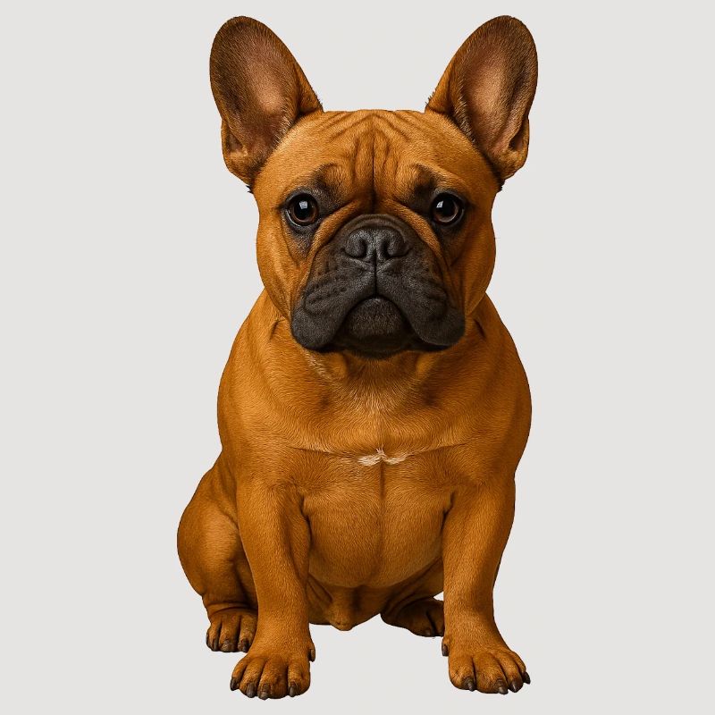 Frenchie Portrait Kraftvolle Pose