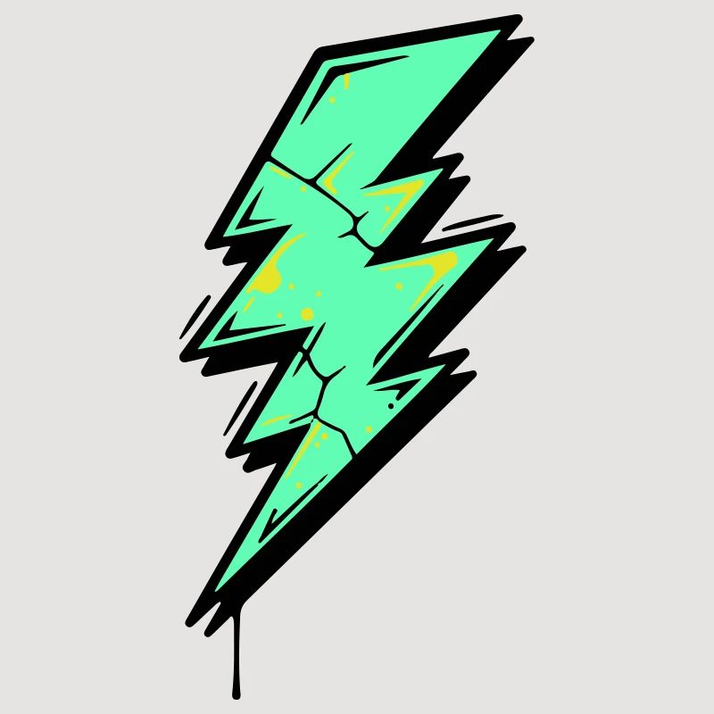 Style Éclair Éclair Abstrait