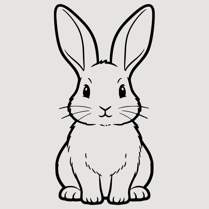 Page à colorier de plan de type « Bunny Sitting »