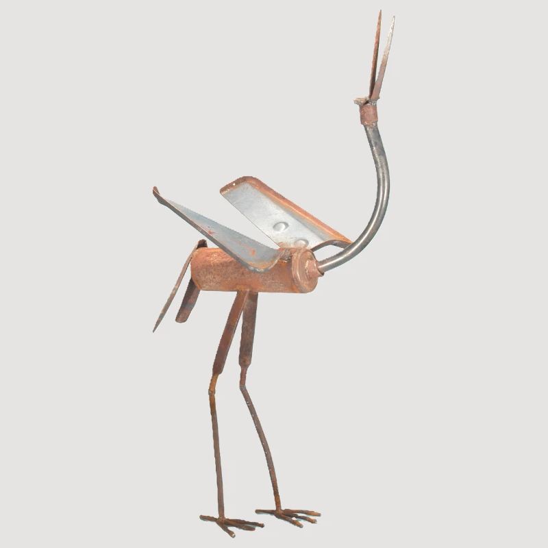 Abstract Metallischer Vogel