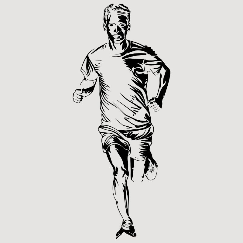 Jogger Drawing