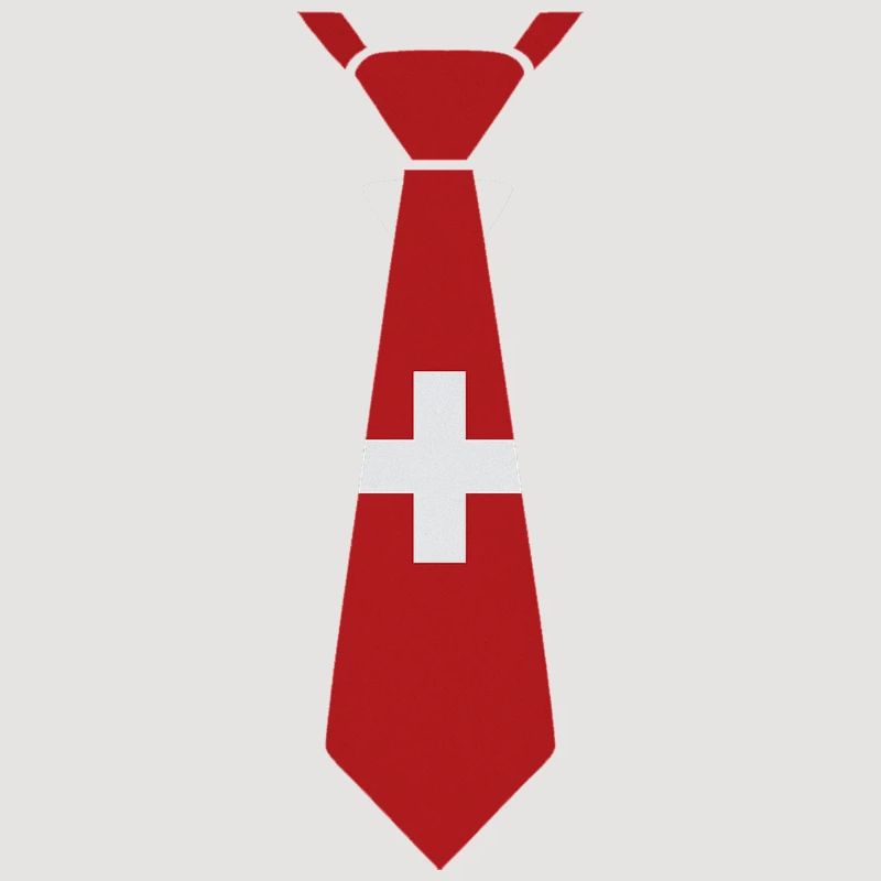Schweizer Krawatte – Flaggendesign