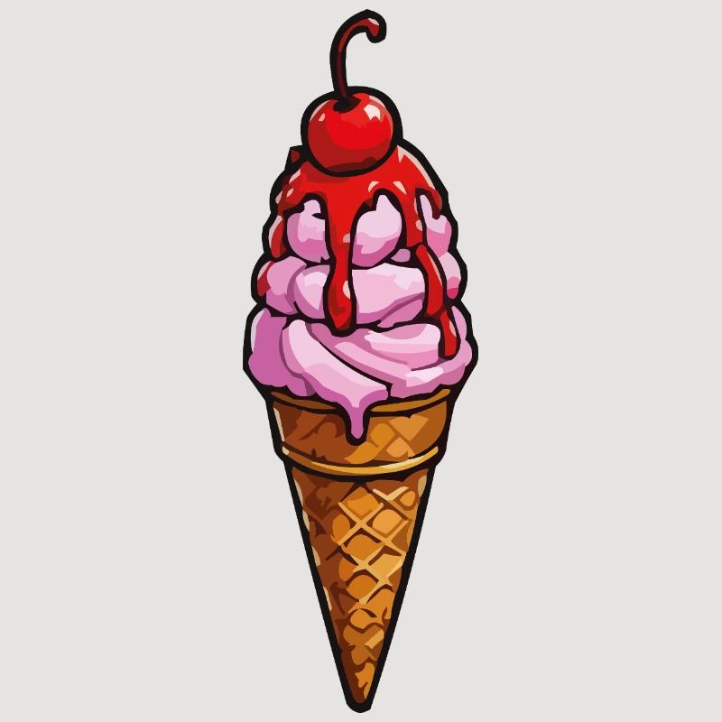 Kirsche Erdbeere Eiscreme