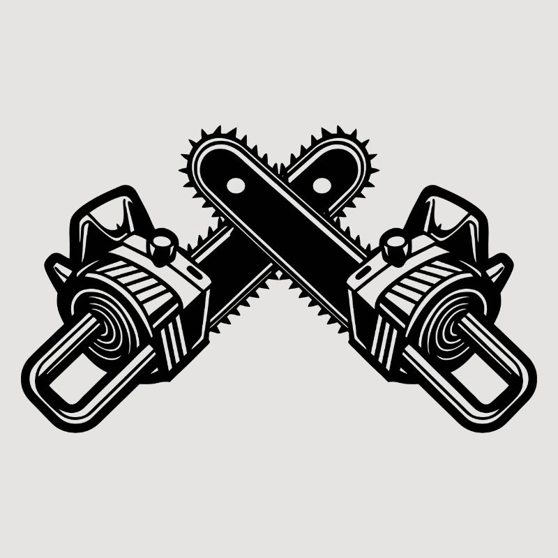 Crossed Chainsaws