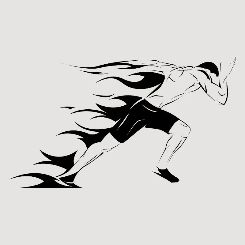 Icône Runner Illustration Sprinter Icône graphique