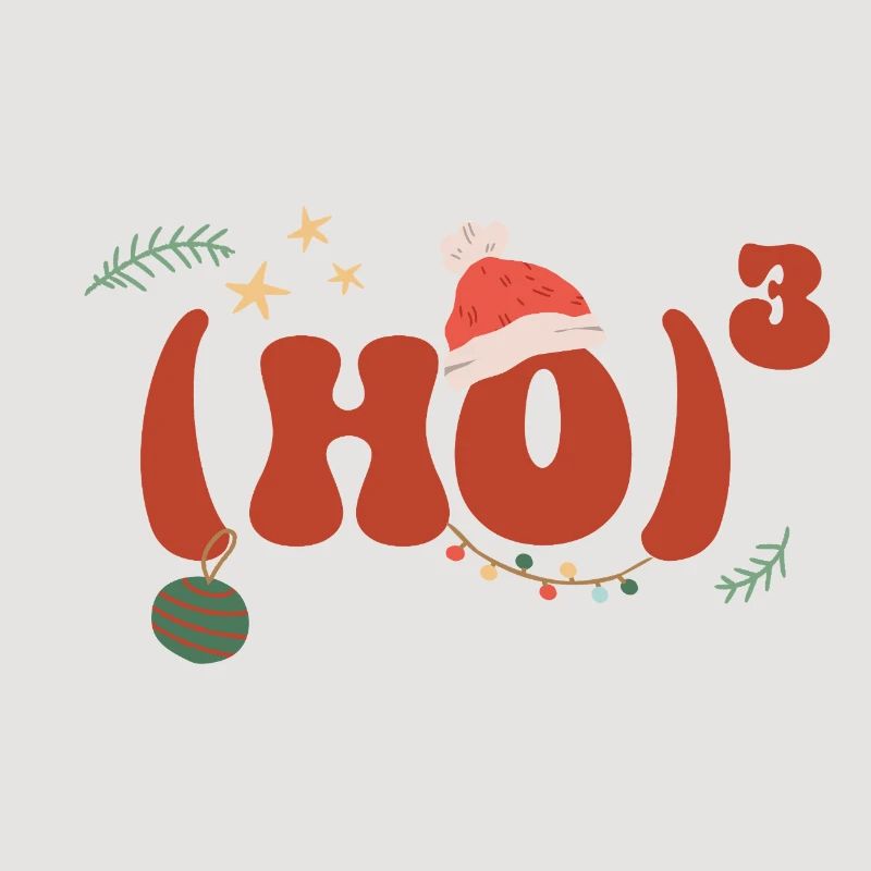 Mathématiques de Noël Hohoho Math Formule Math