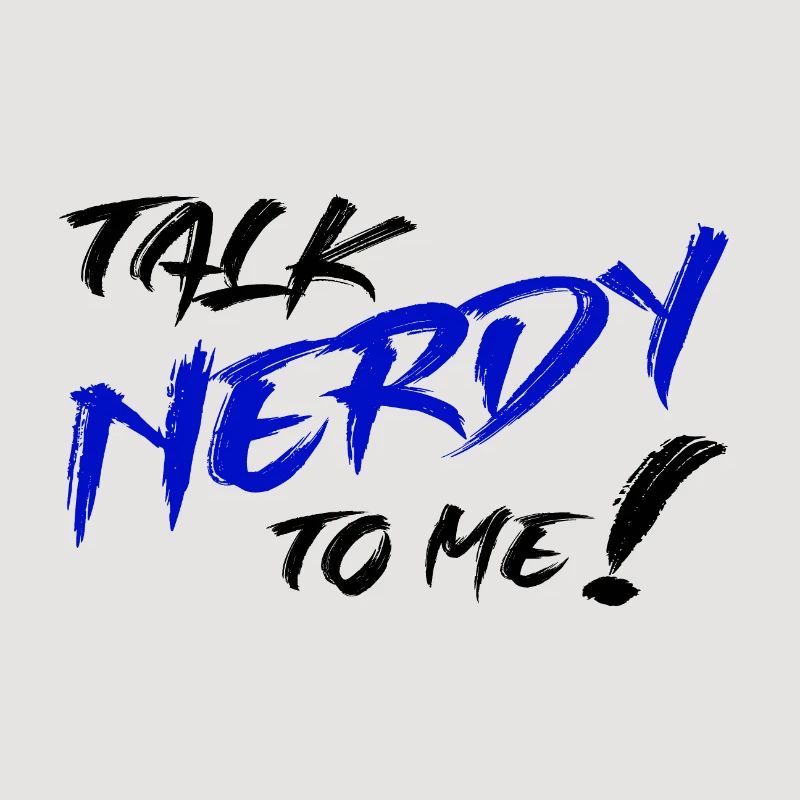 Nerd Graffiti Blue