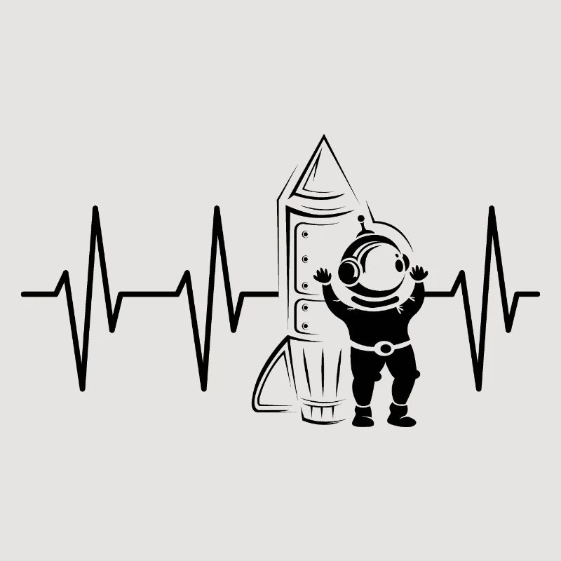 Rocketman, Heartbeat, Rocket, Space, Space, Astronaut, Pulse