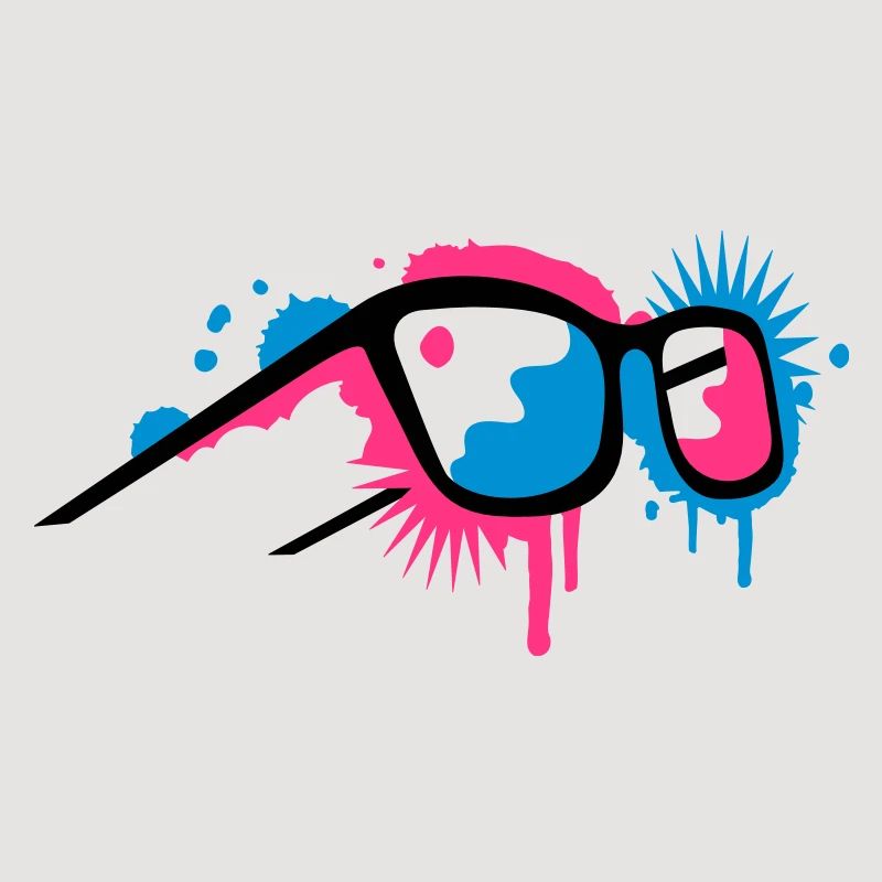 3D Brille im Graffiti Stil