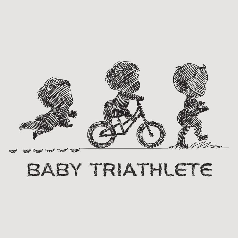 Kleiner Knopf-Triathlet