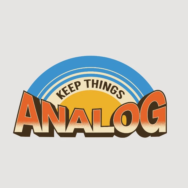 Keep Things Analog – Retro Tech-Statement