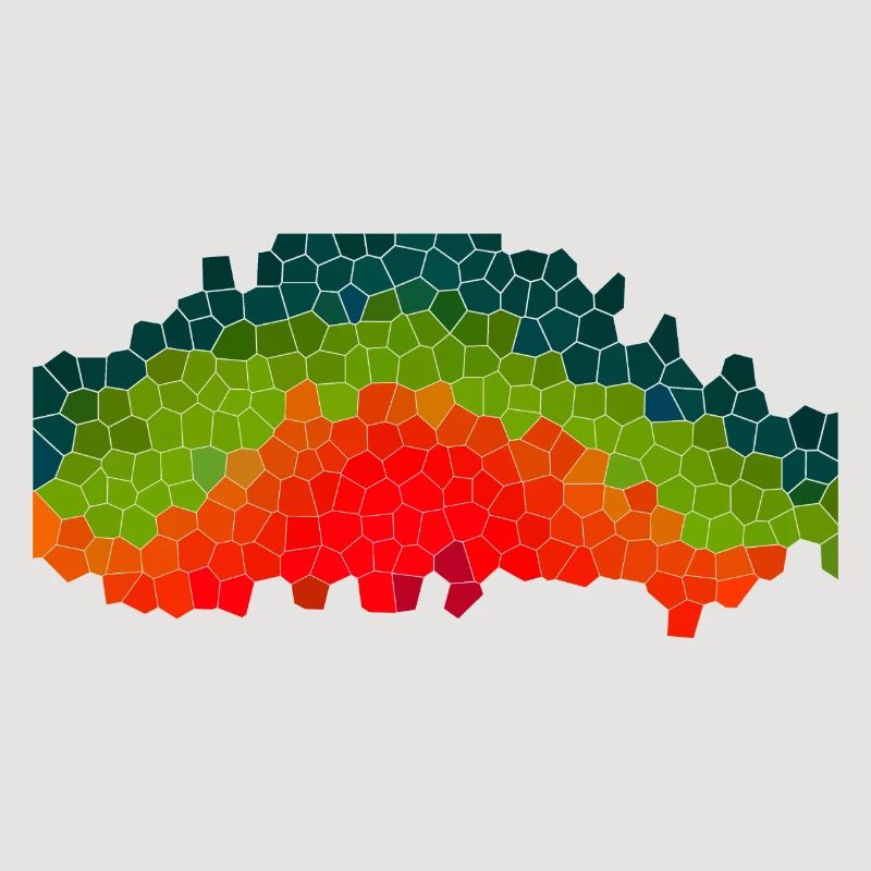 Forest Sunset Mosaic