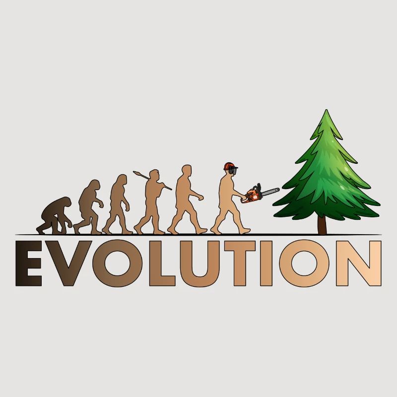 Couleur de l'évolution de la tronçonneuse