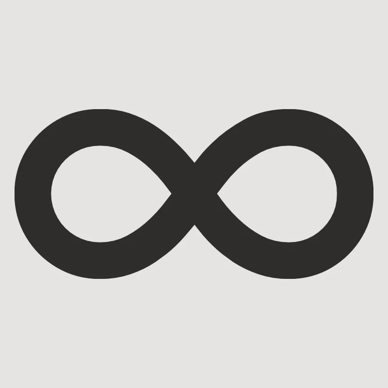 Unendlichkeitszeichen – Minimalistisches Infinity 
