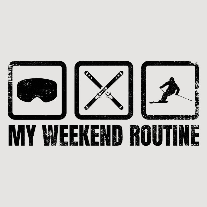 Skier Weekend Routine