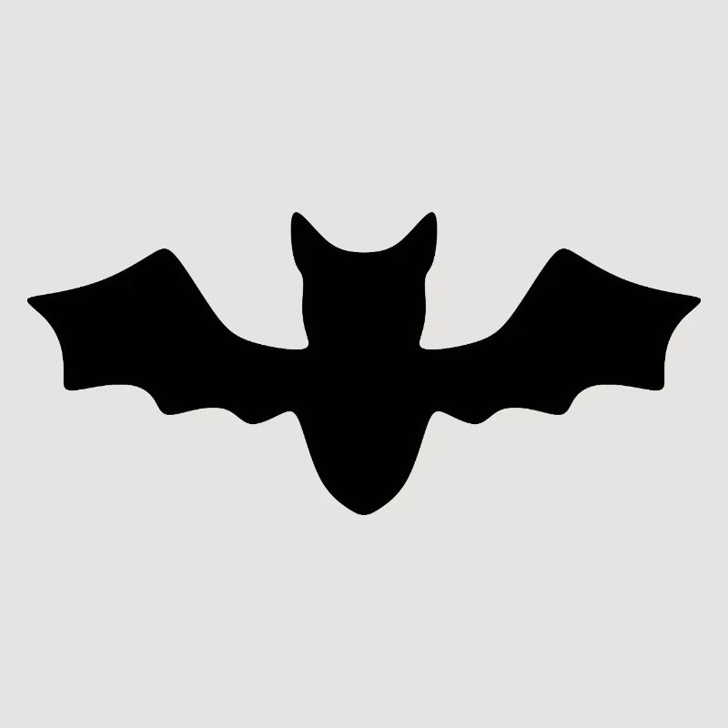 Celestial Bat Lunar Pattern on Cotton T-Shirt