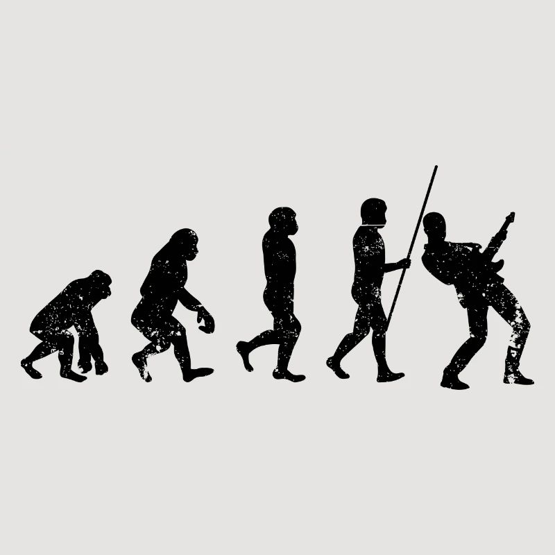 Evolution guitar player
