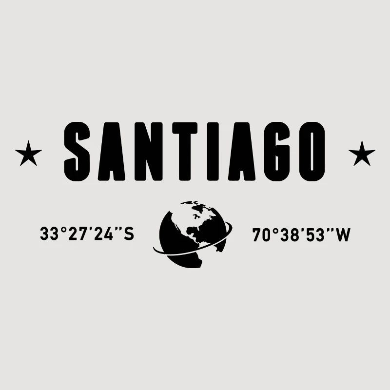 Santiago Chile Coordinates Planet Earth