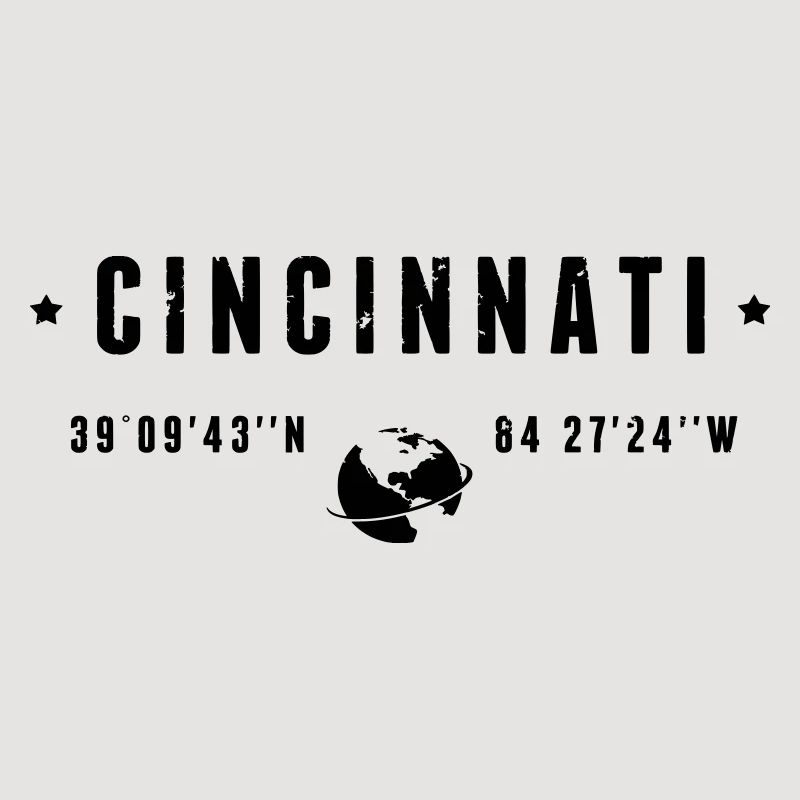 Cincinnati Ohio Coordinates Gps Globe