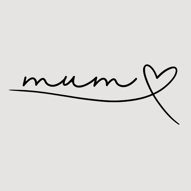 Mum Mom Mama Mutter Geschenk Muttertag, Herz