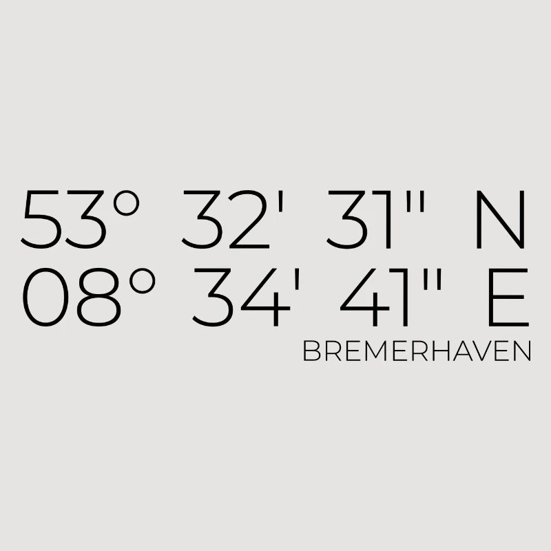 Coordinates Bremerhaven