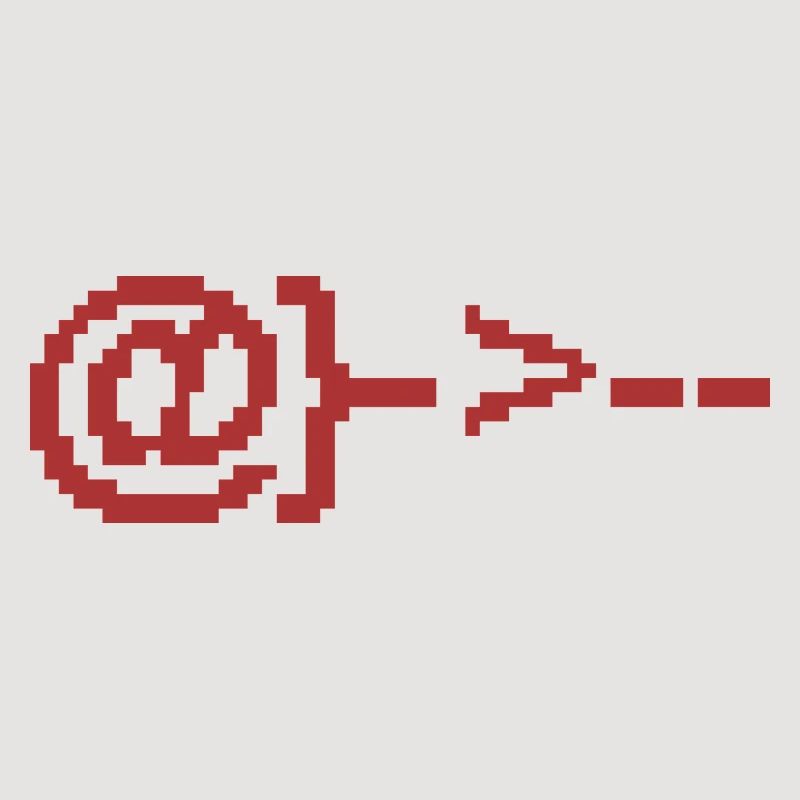 Impression numérique Rose avec Pixel Art