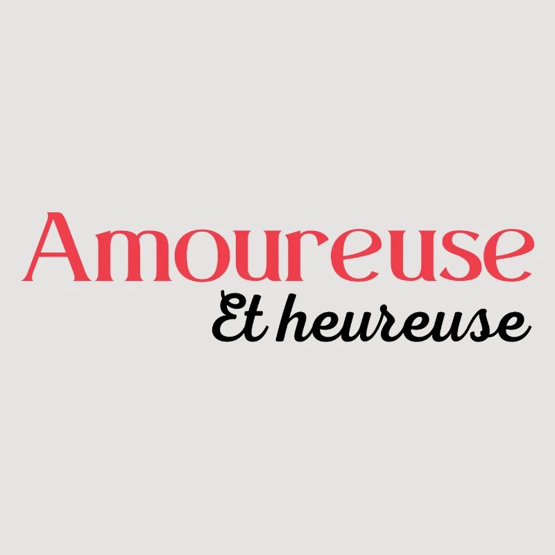Amoureuse et heureuse