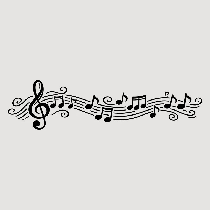 Notes musicales Clés de mélodie