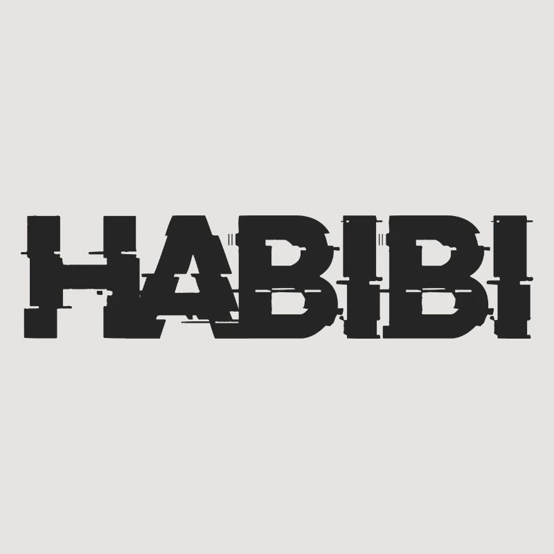 Lettrage Habibi