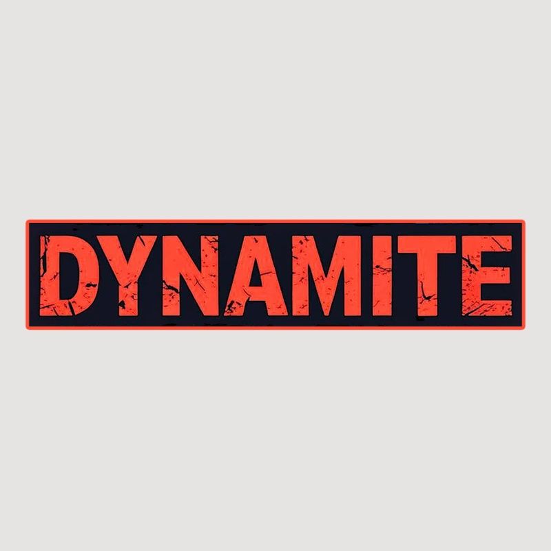 Dynamite affiche grunge rouge