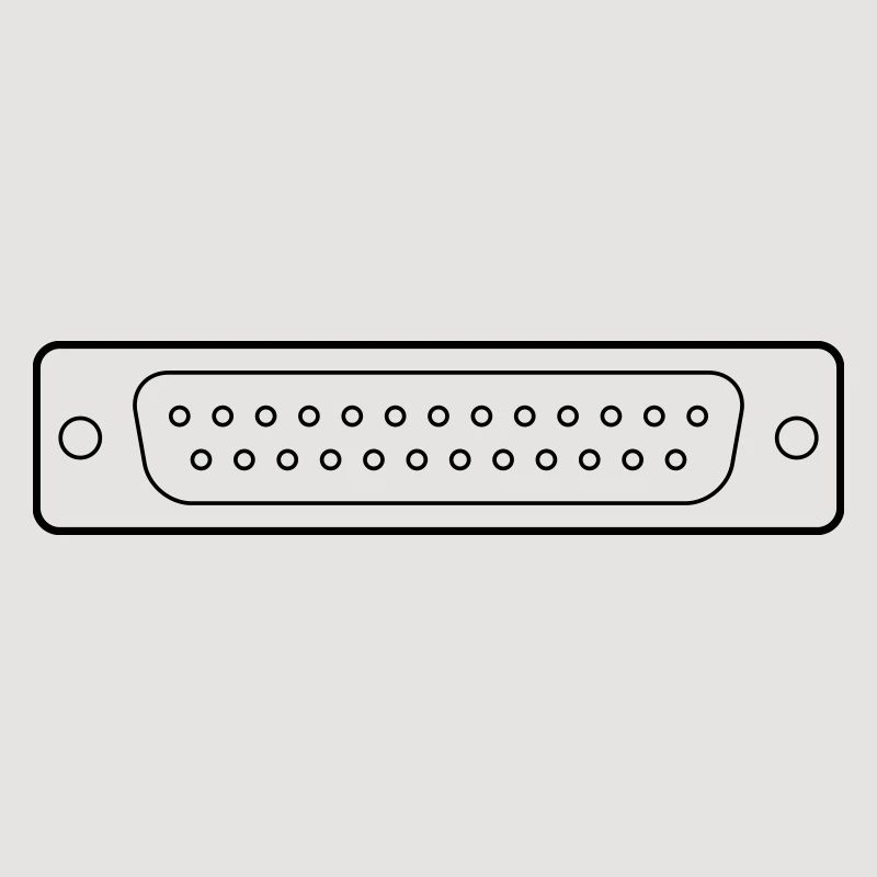 DB 25 Connector Parallel, Printer